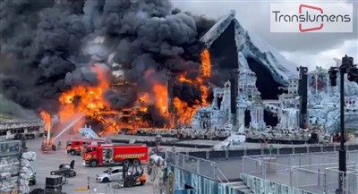 Outro acidente de incêndio ocorreu na tela LED de aluguel, lamentável!